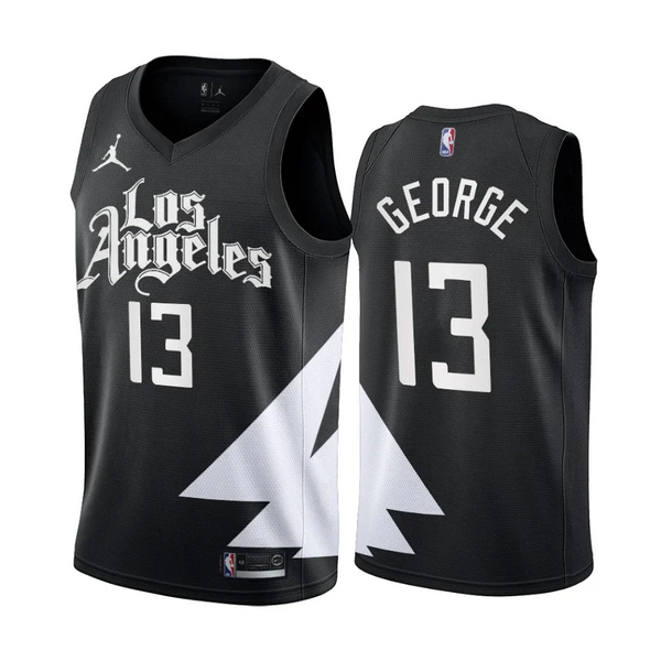 Los Angeles Clippers Trikot Paul George 13 Jordan 2022-23 Statement Edition Schwarz Swingman - Herren Los Angeles Clippers Trikot Paul George 13 Jordan 2022-23 Statement Edition Schwarz Swingman - Herren